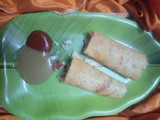 Moong Daal And Rice cheela with stuffed veggies