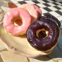 Una foto de Donas veganas