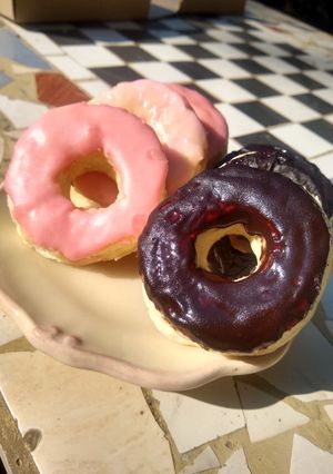 Una foto de Donas veganas