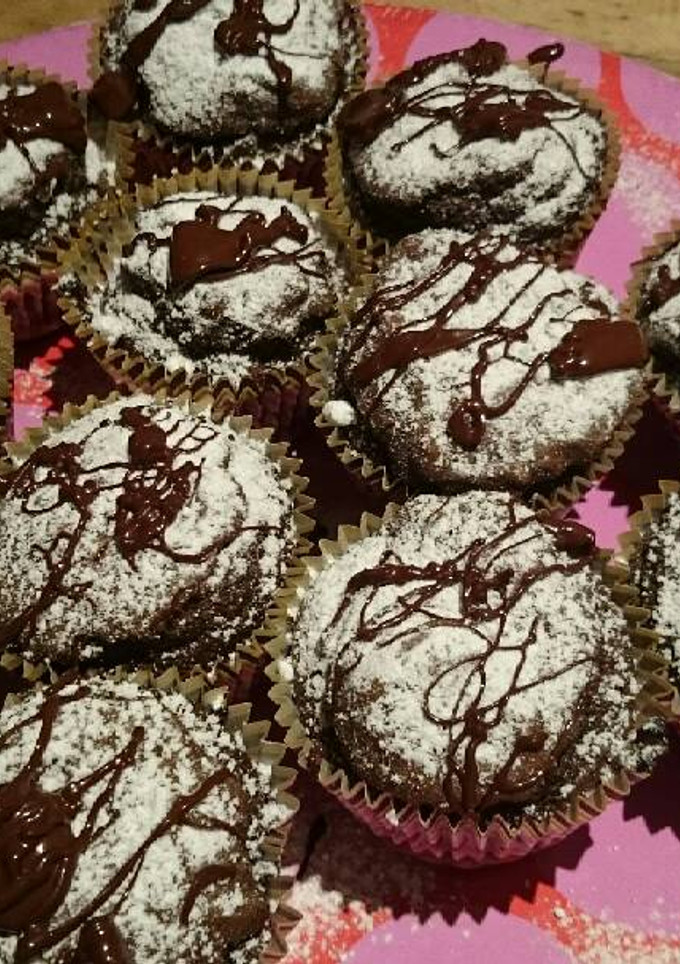 Una foto de Magdalenas de chocolate
