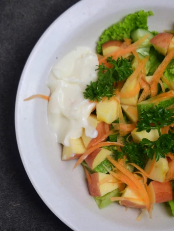 Cara Gampang Membikin Resep Salad Sayur Buah Yogurt Mayo #SaladAction yang Lezat Sekali Anti Ribet, Menggugah Selera