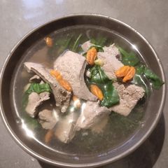 A picture of Goji and Liver Soup.