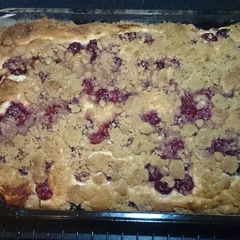 A picture of Sour Cherry Cheese Crumb Cake.