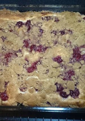 A picture of Sour Cherry Cheese Crumb Cake.