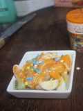 Postre de fruta con estrellas