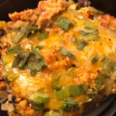 A picture of Low calorie Mexican casserole.