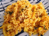 Arroz con choco y lomo de atún