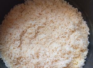 Una foto de Arroz Blanco Sencillo en Parrilla Eléctrica