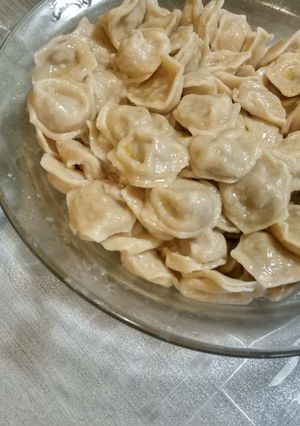 Una foto de Tortellini de carne caseros. La receta de la abuela!