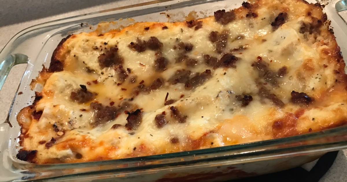 Lasagna With An Alfredo Twist Recipe By Boca De Fogo Cookpad
