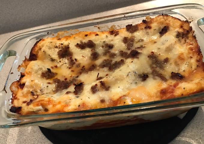 Recipe of Exotic Lasagna with an Alfredo twist for Healthy Food