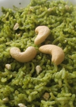 A picture of Pudina rice.