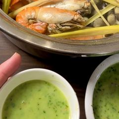 A picture of Vietnamese Green Chili Seafood Sauce | Sốt muối ớt xanh.