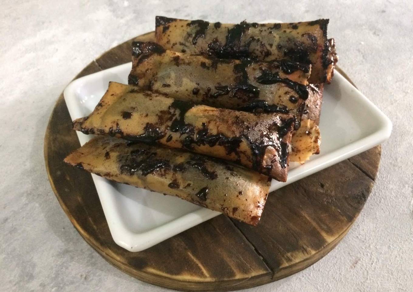 Pisang Cokelat Lumer Enak Simple