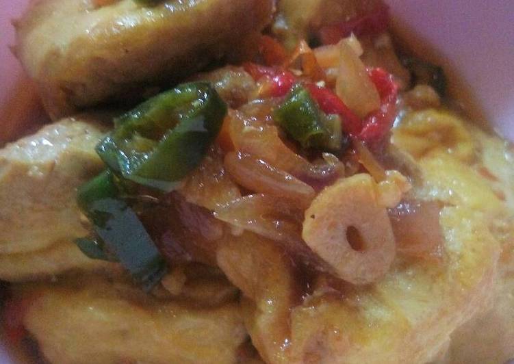 Tahu kecap cabe ijo