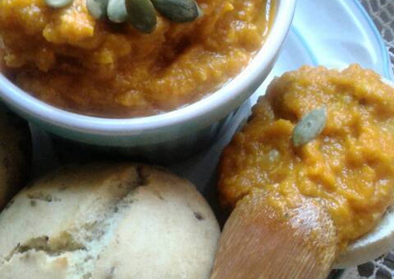 Pasta de Zanahorias con Pepitas de Calabaza