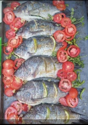 A picture of Baked fish.