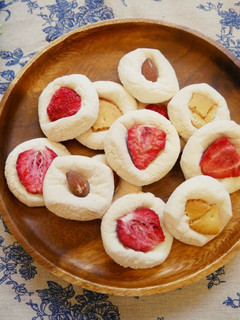 兩步驟「棉花糖餅乾」甜牙齒的愛♡ 的食譜成品照片