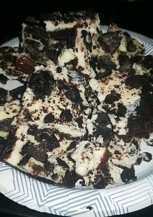 A picture of Oreo Cheesecake Brownies.