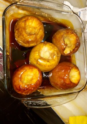Una foto de Manzanas al horno (me lo hacía mi mamá cuando era pequeña)
