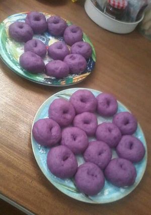 Foto resep Donat ubi ungu