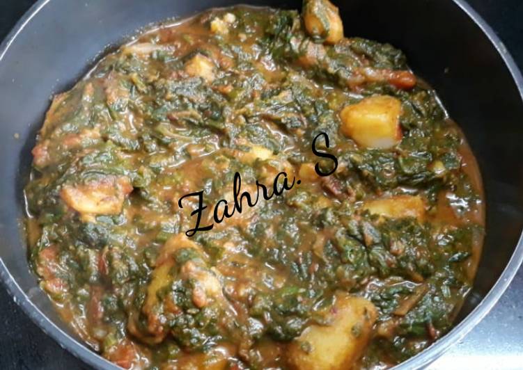 Simple Way to Make Quick Paalak Aloo