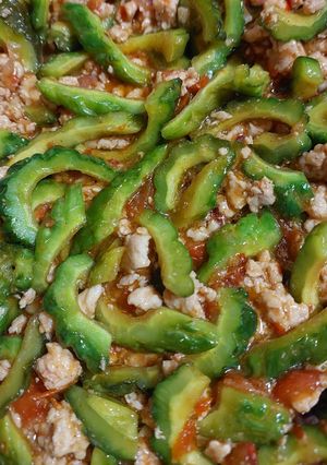 A picture of Sweet and Sour Ampalaya / Sweet amd Sour Bitter Gourd.