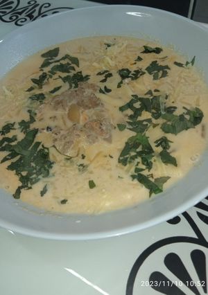 Une photo de Soupe avec des restes de lasagnes 🥣