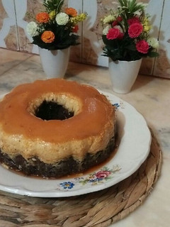 صورة لوصفة كيكة كريم كراميل (قدرة قادر)