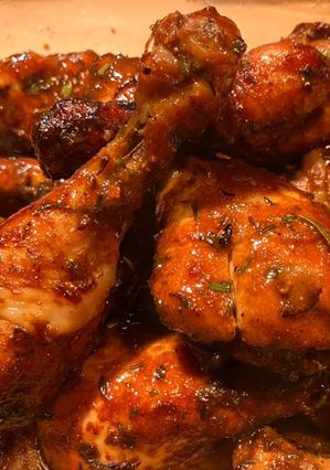 Una foto de Muslitos de pollo al Jack Daniel’s