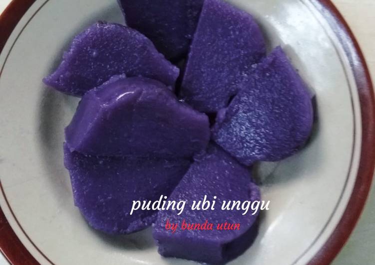 Resep Puding ubi ungu yang Menggugah Selera