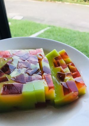Foto resep Puding mozaik avocado 🥑