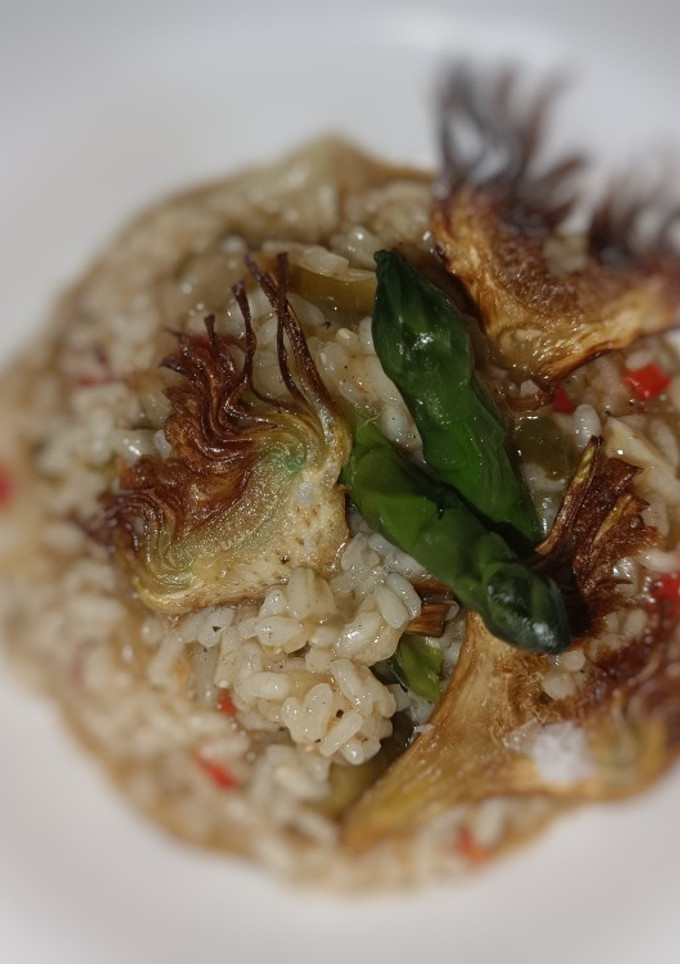 Una foto de Arroz trufado con espárragos de Gavá