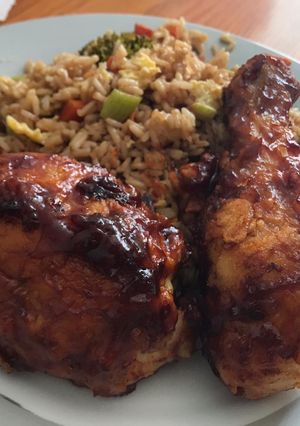 Una foto de Pollo BBQ fácil