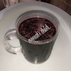 Cucumber flavoured zobo drink A picture of Cucumber flavoured zobo drink.
