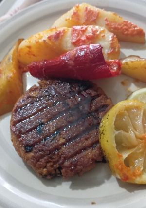 Una foto de Hamburguesas veganas de tofu