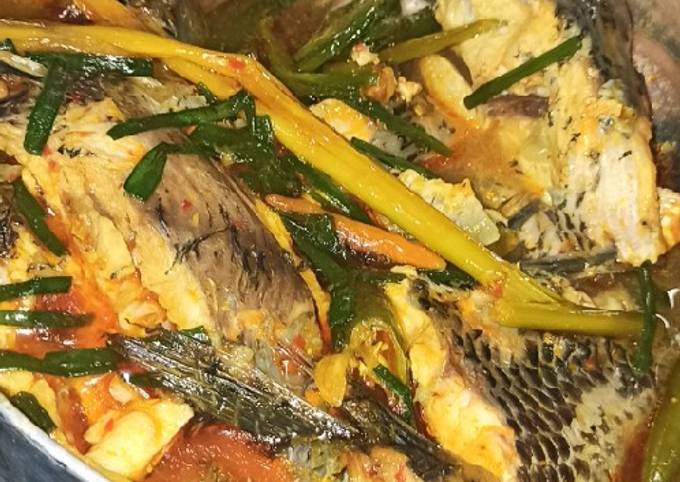 Ikan masak rajang(sop ikan)
