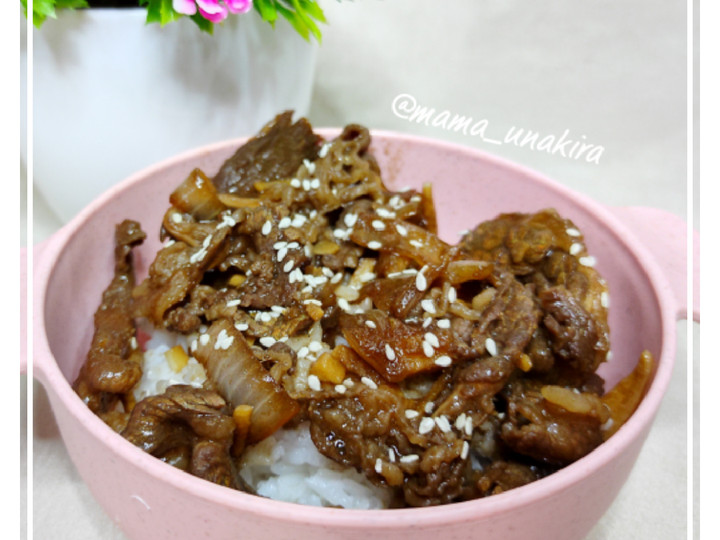 Resep Beef Bowl anti ribet ala Yoshinoya, Bisa Manjain Lidah