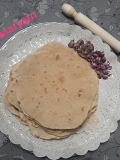 عکسی از دستور نان لواش خانگی