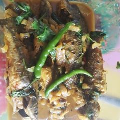 A picture of Mula Tangra (raddish with tangra fish) #win #Week 2.