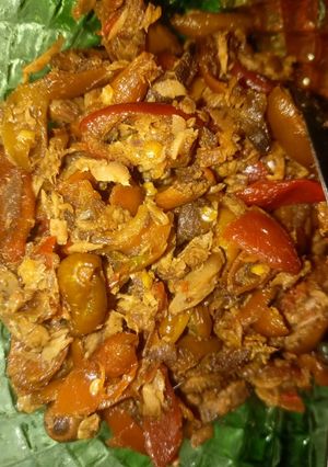 Foto resep Sambal Kulit Melinjo dengan Ikan Salai