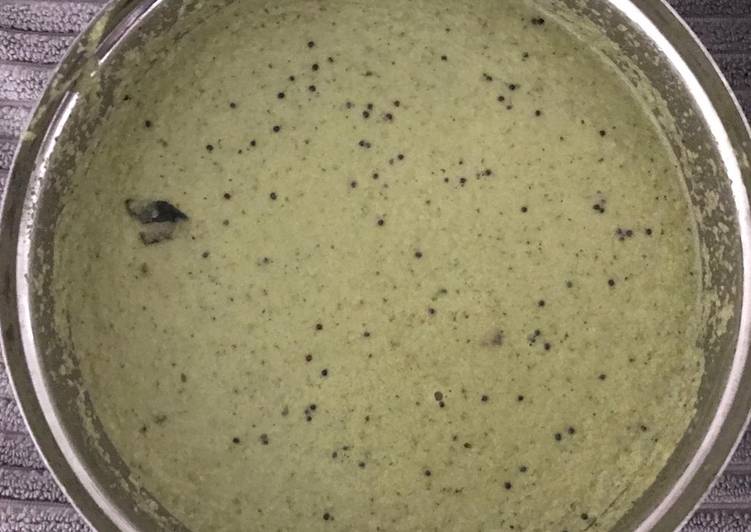 Coriander leaves coconut Chutney/ Green chutney Coriander leaves coconut Chutney/ Green chutney