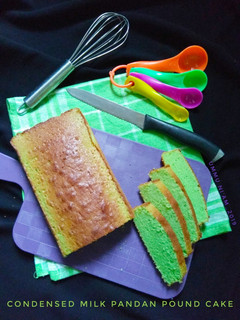 Foto resep Condensed Milk Pandan Pound Cake
