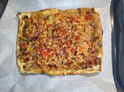 Una foto de empanada bacon