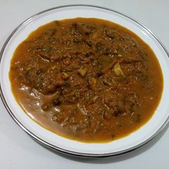 A picture of Methi Mushroom (Restaurant style).