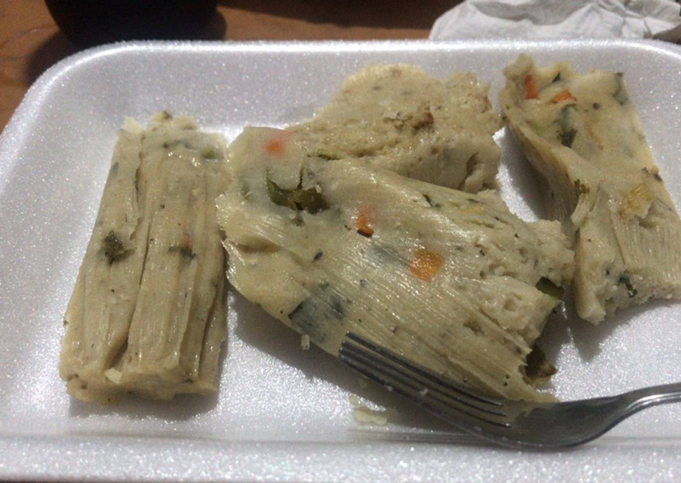Tamales de verduras