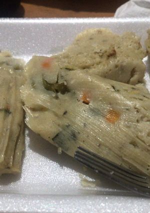 Una foto de Tamales de verduras