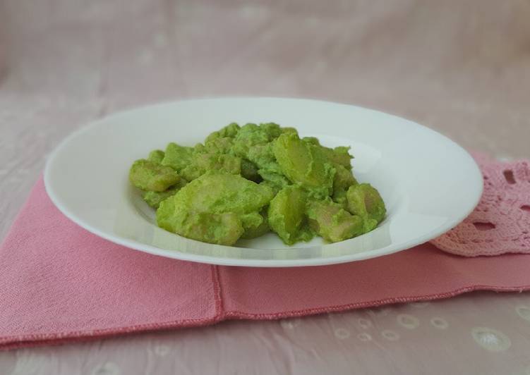 Gnocchetti di semola con piselli e patate