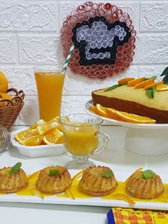 صورة لوصفة كيك البرتقال بالصوص