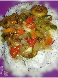 Foto resep Crispy Squid Rings with Padangnese Sauce (Cumi goreng tepung pakai saus padang)